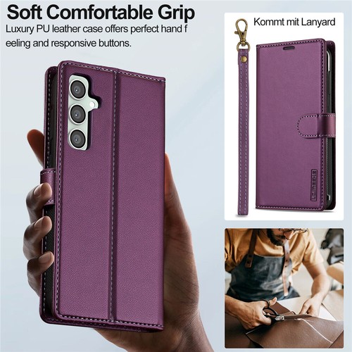 Detachable Wallet Case Leather Flip Cover For Samsung A56 A36 A16 A55 A35 A15 54 - Picture 10 of 84