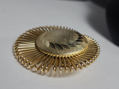 Vintage Gold Toned Mid Century Scarf Clip - Bild 2 von 9