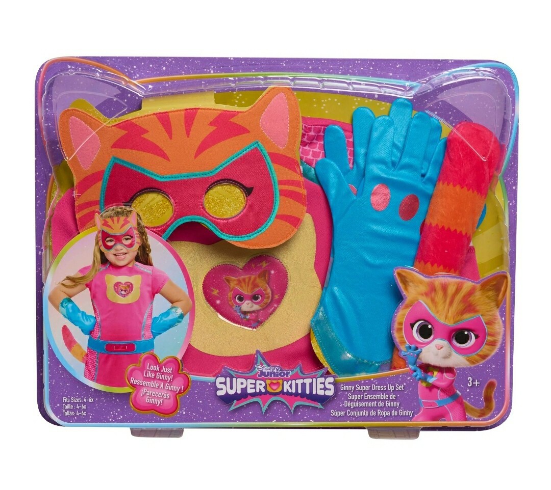 Disney Jr. SUPER KITTIES GINNY Dress Up Set NEW 2024 Size 4-6x Toys Kids |  eBay