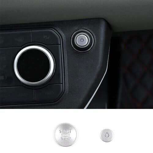 Silver Aluminum Start Ignition Switch Sticker 20202023 For Land Rover