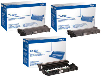 Brother TONER TN-2320 TN-2310 DR-2300 HL-L2300D L2340DW L2360DN SET Original