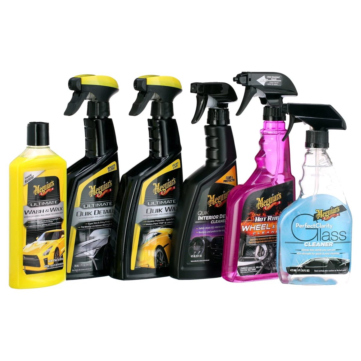 Meguiar's Ultimate Wash and Wax Kit Car Surfaces/Glass Cleaner