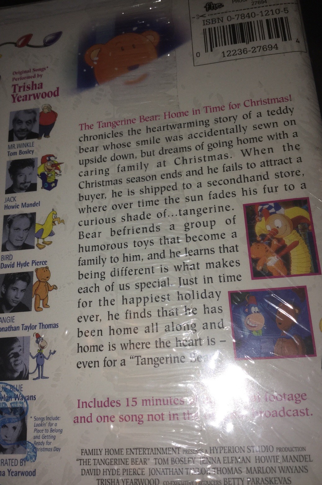 The Tangerine Bear Home In Time For Christmas ( VHS Tape Clamshell