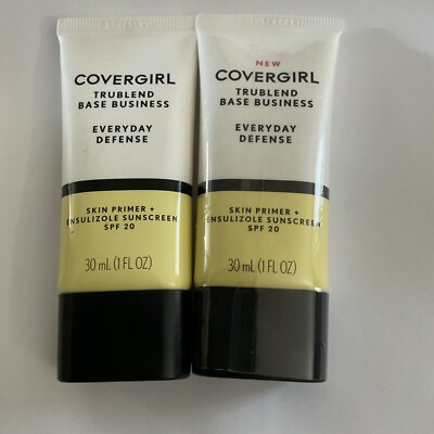 Covergirl TruBlend Everyday Defense Skin Primer+ Ensulizole  SPF 20  *2 Pack