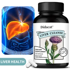 Liver Support Cleanse Detox Repair Health Milk Thistle Dandelion Root Zinc