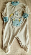 pajama 3 months Vintage Little Me Terry cloth sleeper bear baby