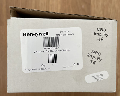 New Honeywell 2 Channel Din Rail Lamp Dimmer 01-9928