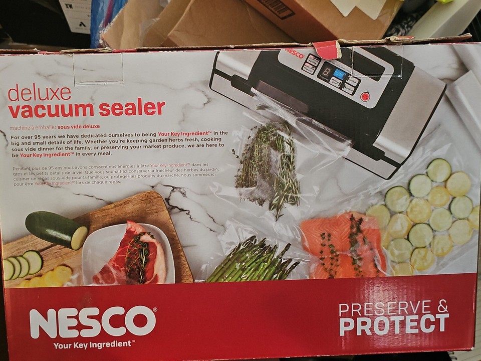 NESCO VS12 Deluxe Vacuum Sealer (Vacuum Canister Not Included) eBay