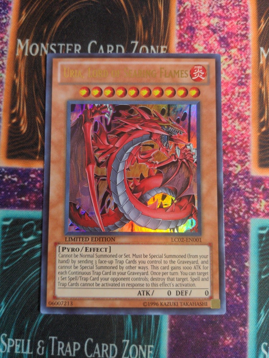 yugioh cards uria Amazon.com: Uria, Lord of Searing Flames - SDSA-EN042 - Ultra Rare main image 0