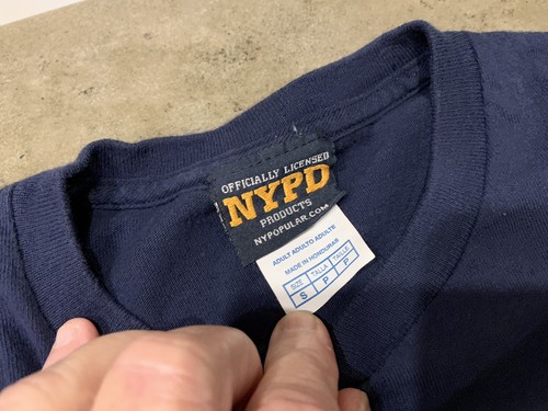 NYPD New York City Police Department T Shirt Adult Small Long Sleeves - Picture 3 of 5