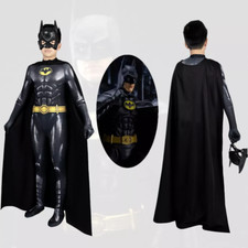 The Flash Batman Bruce Wayne Michael Keaton Cosplay Jumpsuit Kids Suit Halloween