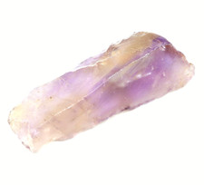 Piedra preciosa faceta natural boliviana bicolor ametrino 66,10 CT certificad...