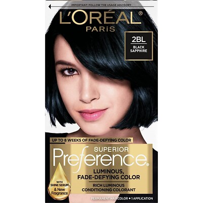 Loreal Paris Superior Preference Fade-Defying + Shine Permanent Hair Color 2BL
