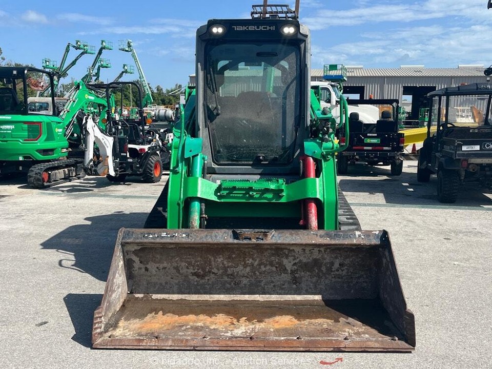 2019 Takeuchi TL12R2 Skid Steer Track Loader A/C Cab Crawler Hyd Q/C