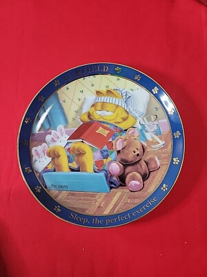 Garfield Plate Dear Diary Sleep. The Perfect Exercise Danbury Mint 1978