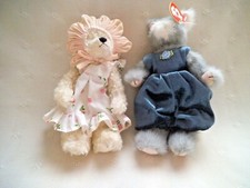 LOT OF 2 TY ATTIC TREASURES PLUSH ROSALIE WHISKERS W/TAGS RETIRED 1993