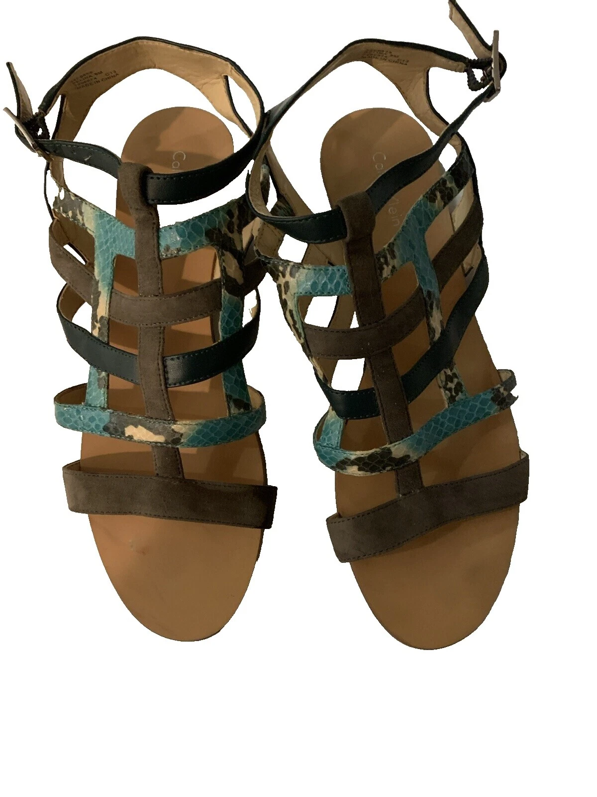 Sandalias para mujer Calvin Klein informales de gamuza