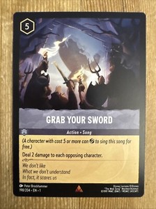 Grab Your Sword - 198/204 - The First Chapter - Disney Lorcana - NM