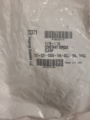 10-Pk) Imperial Constant Torque Clamp, 11/16” to 1-1/4” #72371 | eBay