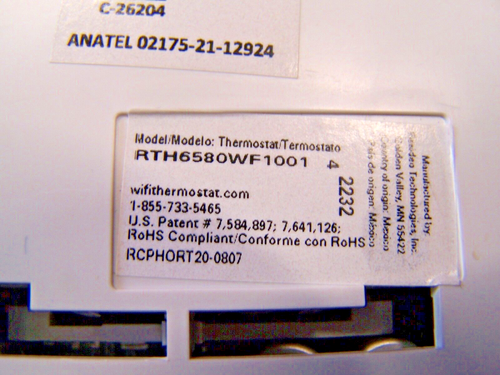 New Honeywell RTH6580WF1001 WIFI 7-Day Programable Smart Thermostat - Picture 6 of 7