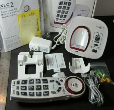 CLARITY Professional Phone XLC2 DECT 6.0 Hearing Vision Speech Loss Open Box