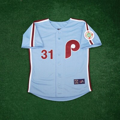 Garry Maddox 1984 Philadelphia Phillies Cooperstown Men's Blue