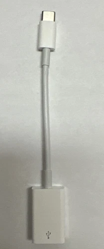 Original Apple - Adaptador USB-C a USB MJ1M2AM/A Modelo # A1632 Blanco - Imagen 1 de 9