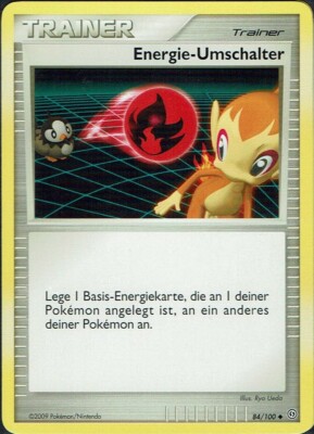 Pokemon Karte Trading Card Game D&P Sturmtief Nr. 84/100 Energie-Umschalter
