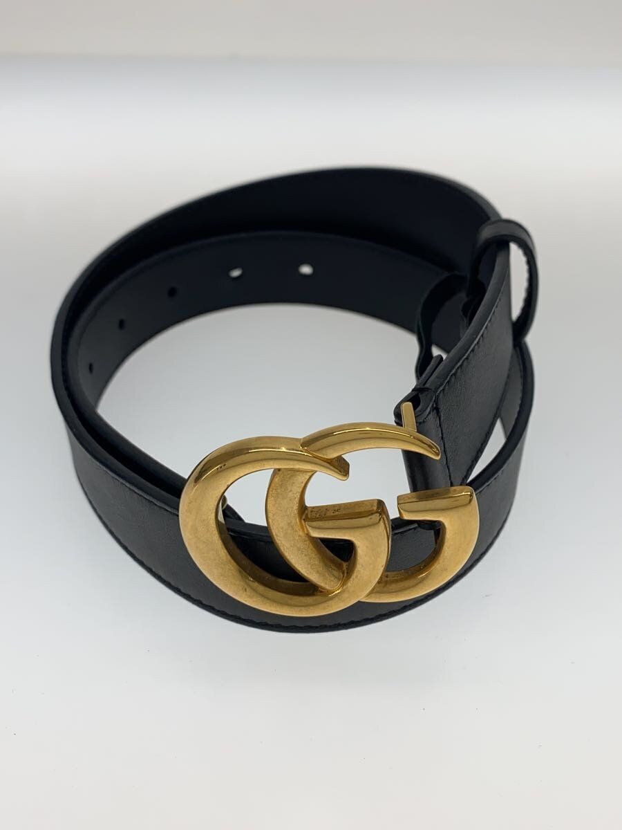 GUCCI belt double G slim leather Black mens 414516 APOOT 70 GUCCI belt double G slim leather Black mens 414516 APOOT 70