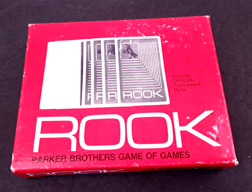 Vtg 1972 ROOK Card Game Parker Brothers Red Cards with Instruction Book
