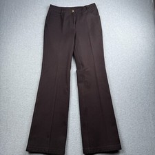 ST JOHN Womens Size 2 Brown Pants Bootcut High Rise USA Designer