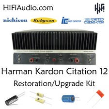 Harman Kardon Citation 12 amp restoration recap repair upgrade rebuild kit