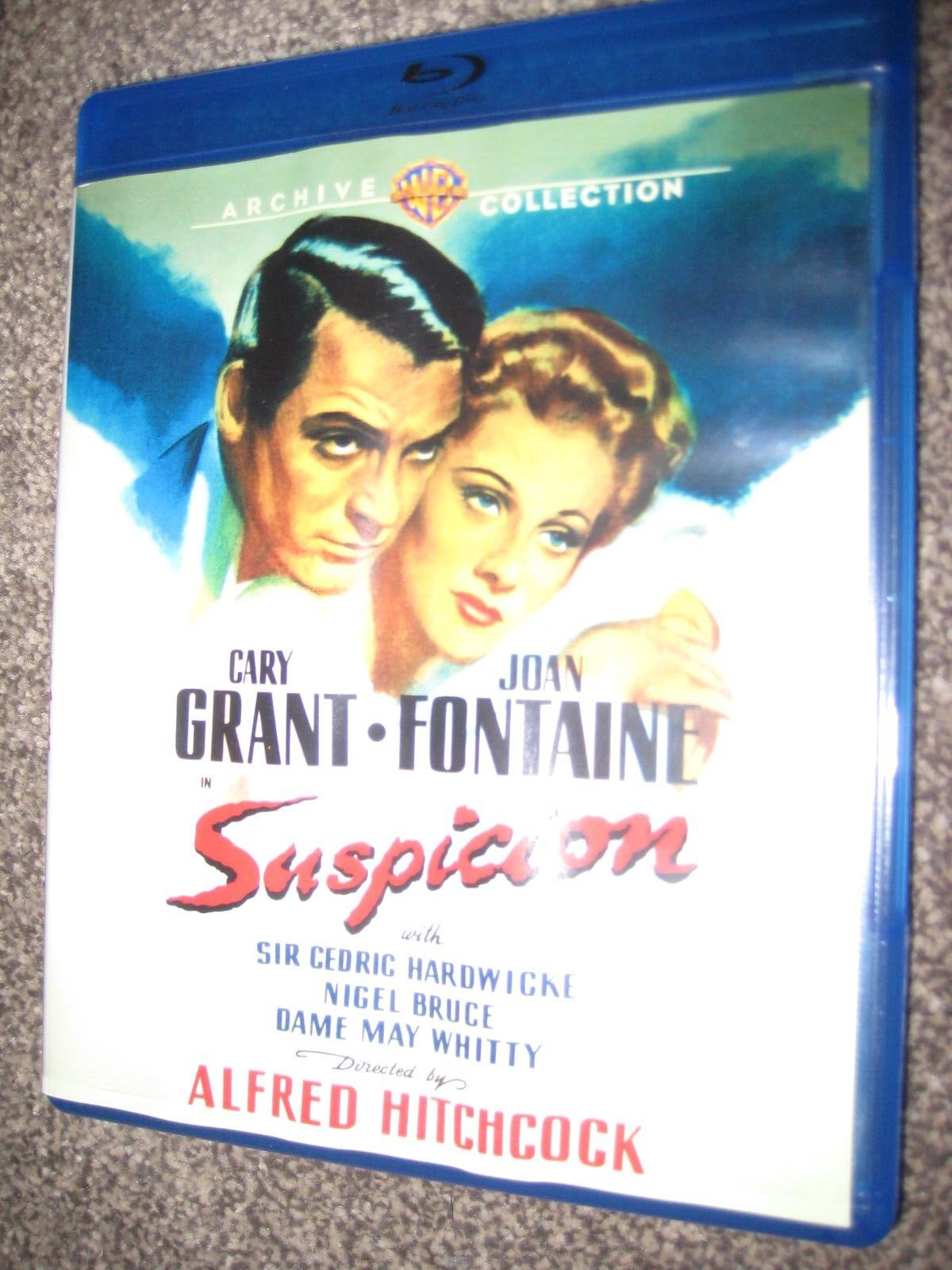 SUSPICION BLU RAY CARY GRANT JOAN FONTAINE US RELEASE PLAYS ON UK PLAYERS