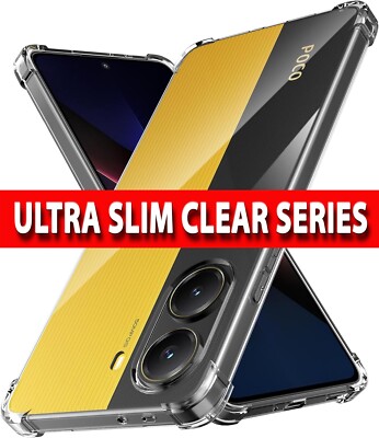 Für Xiaomi Poco X7 Pro Hülle, Klar Silikon Stoßfest Gel Handy Cover Panzer