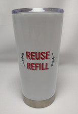 Taza de viaje con vaso de café Caribou de acero inoxidable 20 oz recarga de reutilización