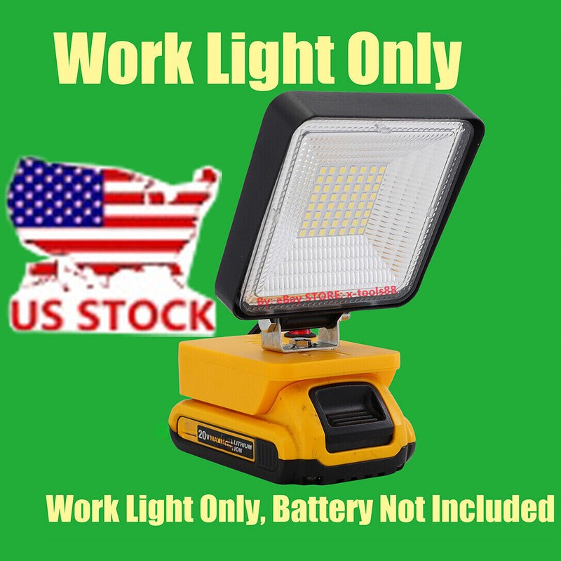 1x LED Flood Light Suitable For DeWalt 20v MAX XR Li-Ion Battery (4000LM)- w/BMS