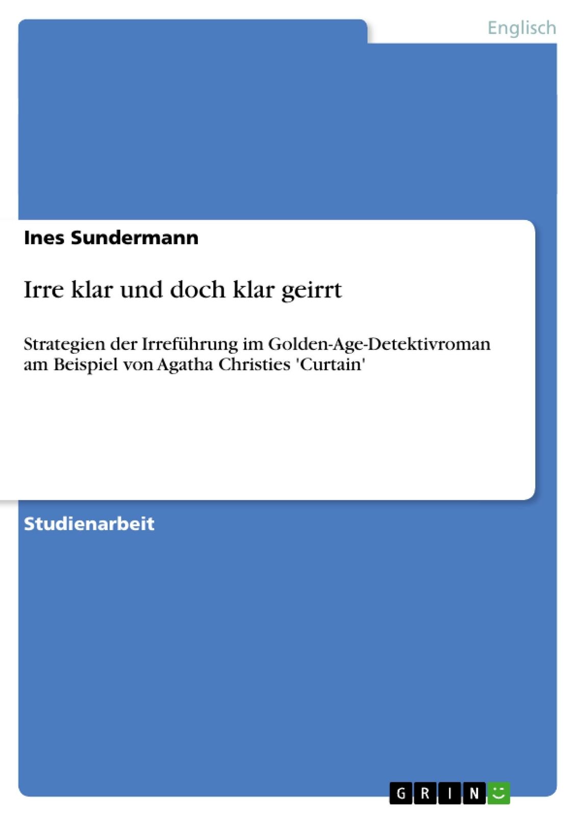 Thumbnail - Irre Klar Und Doch Klar Geirrt | Buch | 9783640572373
