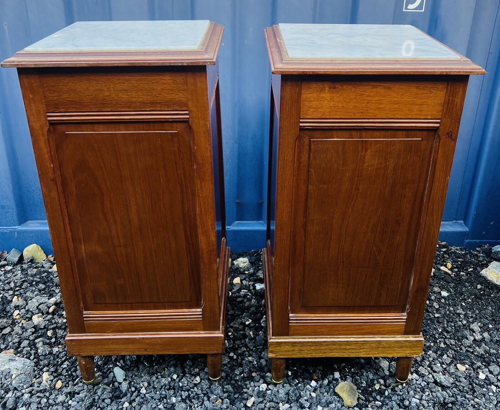 BEAUTIFUL 20th CENTURY FRENCH PAIR OF OAK BEDSIDE TABLES eBay