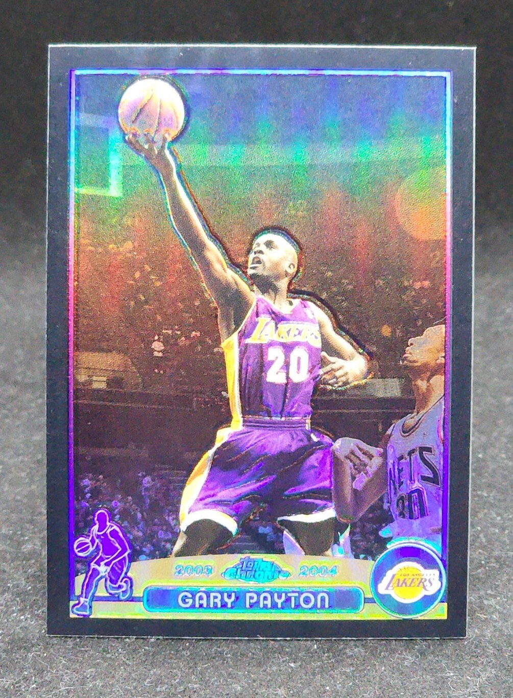 2003-04 Topps Chrome Refractors Black #20 Gary Payton #215/500 LA Lakers HOF