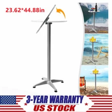 23.6 Round Pub Table Bistro Bar Height Cocktail Table W/ 90 Foldable Table Top