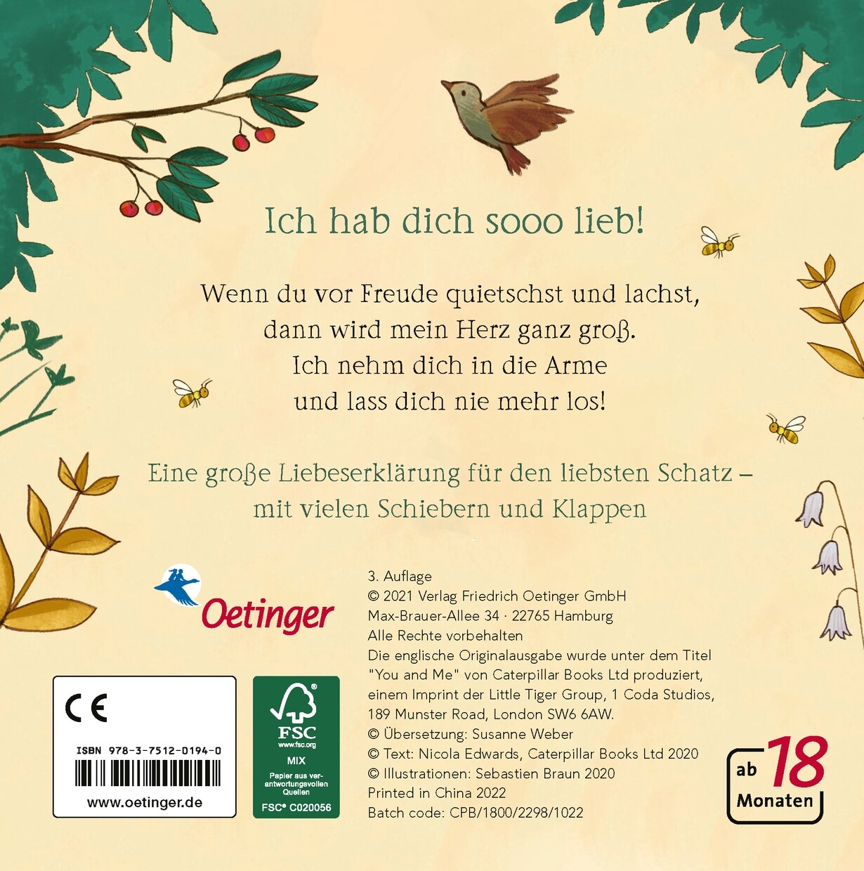 Thumbnail - Nicola Edwards; Sébastien Braun; Susanne Weber / Für Immer Du Und Ich