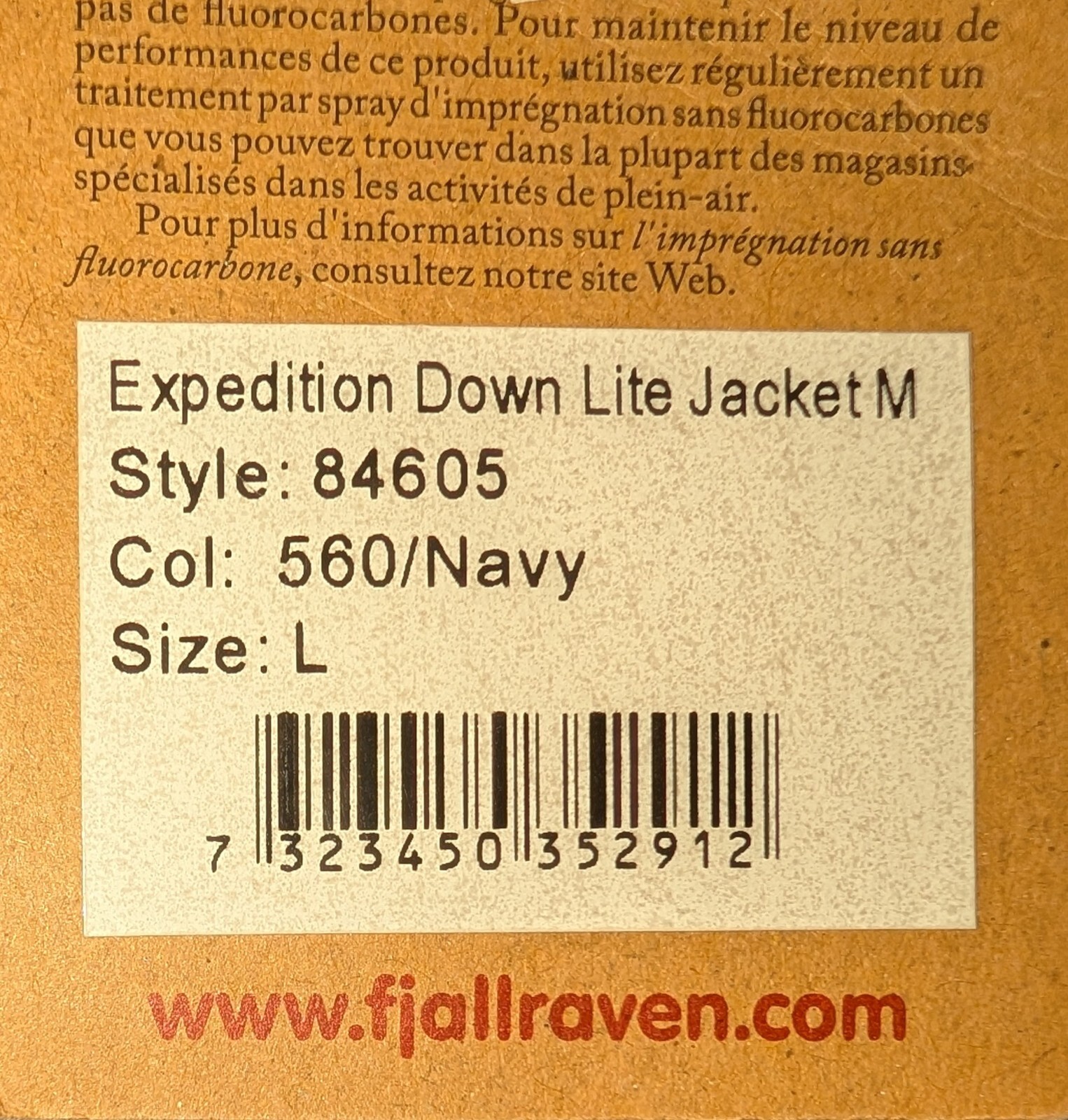Fjallraven Expedition Jacket Mens Large Navy Down Hooded Reg $625 image 3