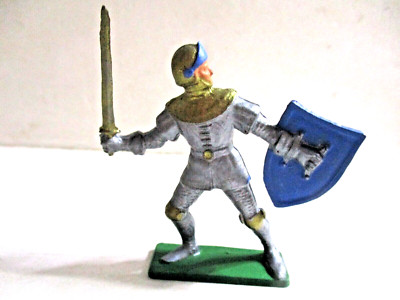 Soldat Starlux Moyen Âge Cavalier à L'Épée 1/32 - Figurine Plastique France