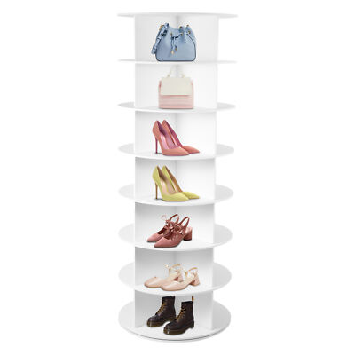 4-7 Tier  Rotating Shoe Rack Tower 360 Degree Shoe Rack Storage Storage Cabinet