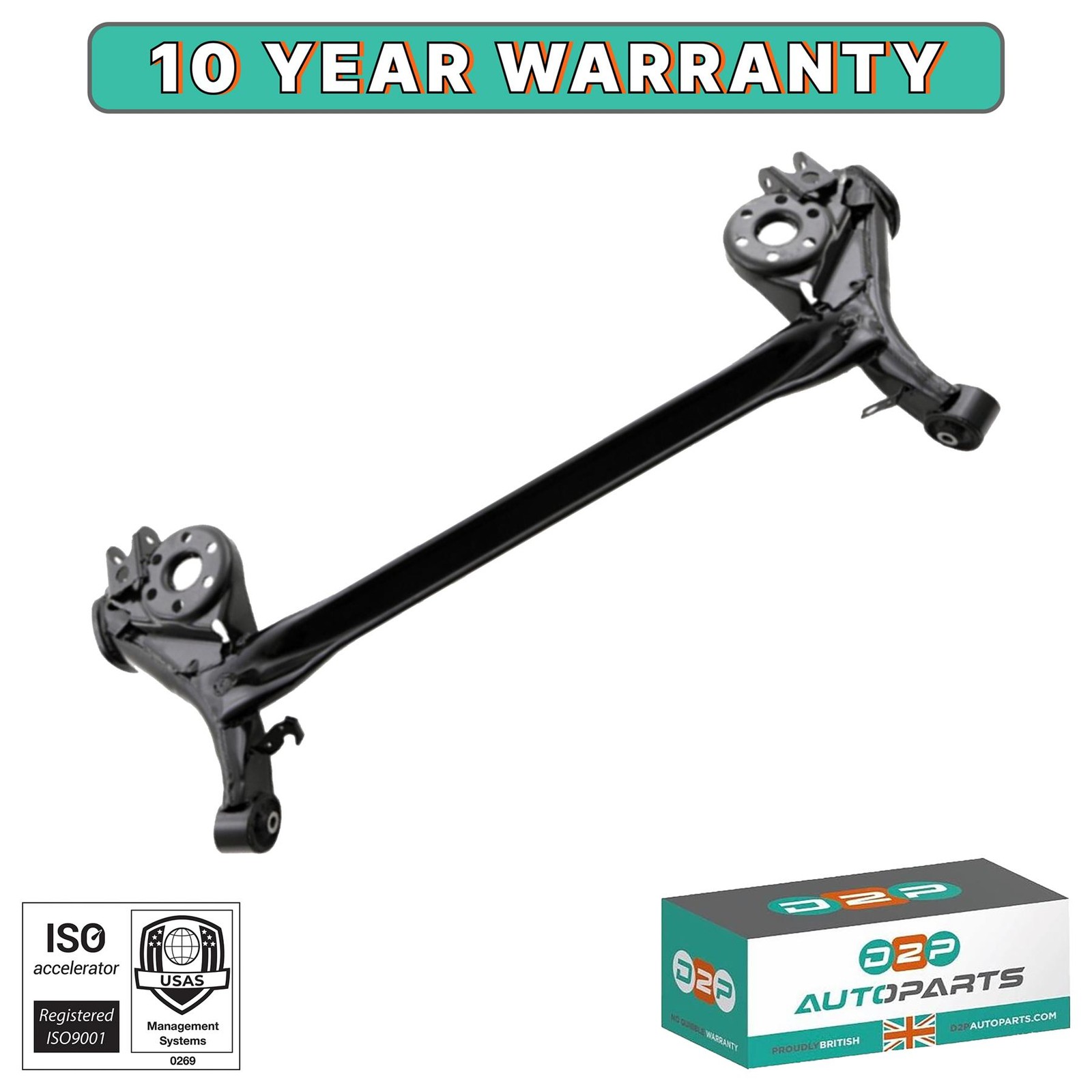 REAR SUBFRAME BEAM FOR AUDI, SEAT, SKODA, VW 1J0500051G, 1J0500051K, 1J0500051L - Image 8