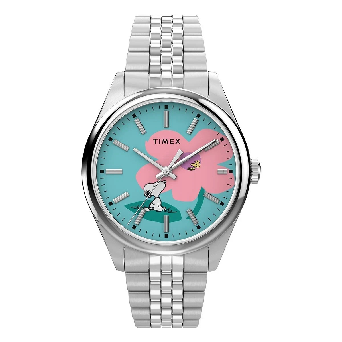 New Timex Legacy x Peanuts Snoopy Woodstock Flowers Watch TW2Y52600