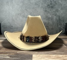 Vtg John B Stetson 4X Beaver Western Cowboy Hat Size 7-1/4 XXXX 1970s
