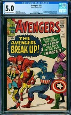 AVENGERS #10 - 1964 - CGC 5.0 - cover by JACK KIRBY, story by STAN LEE