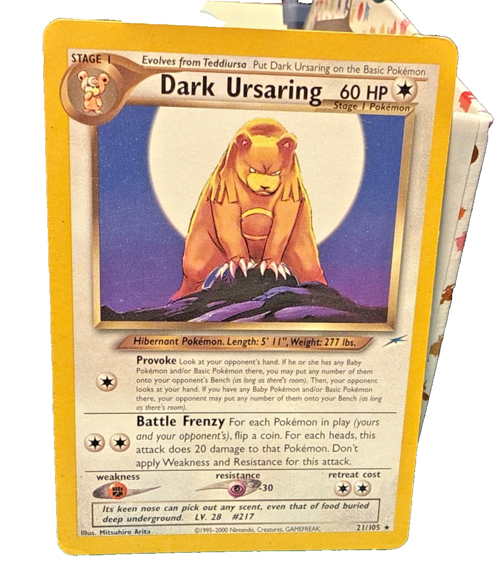 Pokemon Card - Dark Ursaring Neo Destiny 21/105 Unlimited Rare
