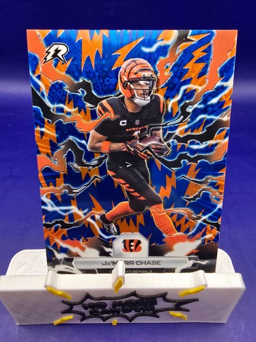 2025 Topps Chrome Resurgence Ja'Marr Chase Blue and Orange Spark